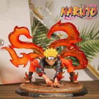 20CM Naruto Shippuden สี่หาง Uzumaki Naruto PVC ตุ๊กตาขยับแขนขาได้อนิเมะ GK รูปแกะสลักของขวัญของเล่นแบบจำลองเครื่องประดับรถ