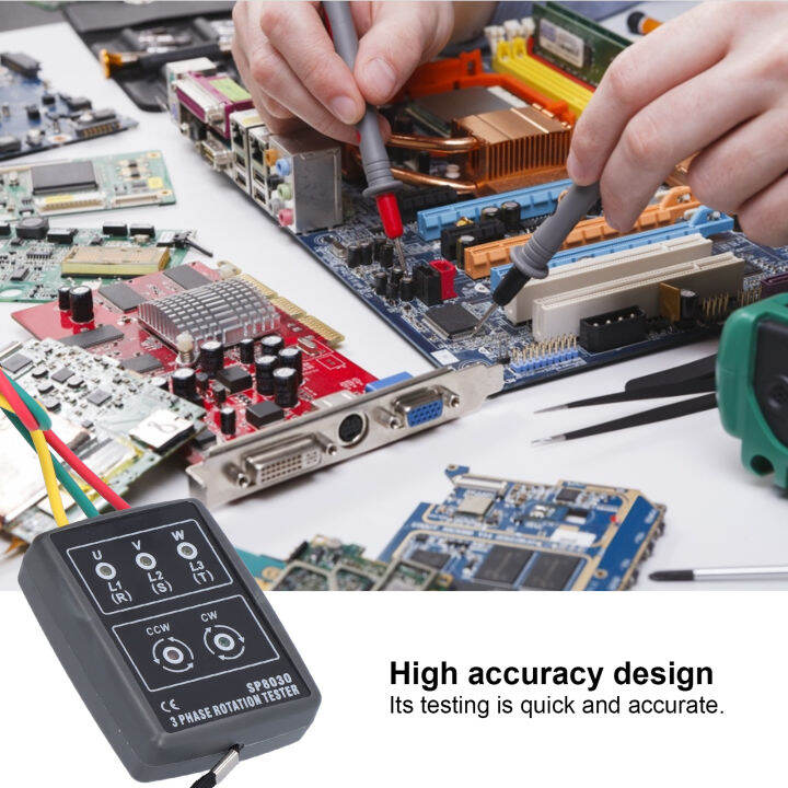 Rotation Tester Phase Sequence Meter Industrial Phase Rotation Tester