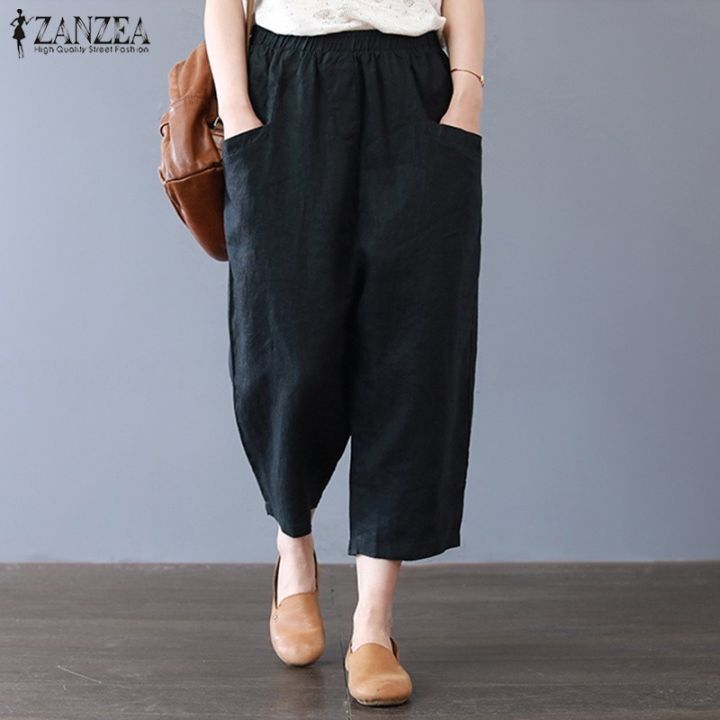 zanzea-women-casual-cropped-cotton-loose-plus-size-trousers