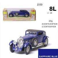 【In-Stock】 Bentley 1930S 8L แบบจำลองรถยนต์คลาสสิกโบราณรำลึกความหลังและดึงโมเดลของเล่นย้อนยุคสำหรับเป็นของขวัญหรือของตกแต่งสำหรับเด็กวันเกิด