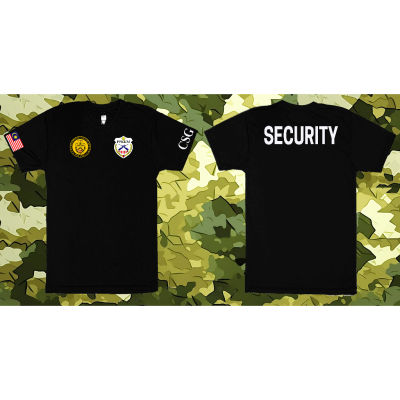 New FashionBLACK SECURITY TSHIRT DESIGN - BLACK ROUNDNECK TSHIRT MICROFIBER (QUICK DRY)   SOFT COTTON 2023