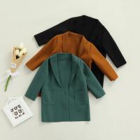 Baby Fashion Solid Color Long Sleeve Cardigan Jacket Baby Coat Girls Cardigan Boys Spring Autumn Outerwear Clothes