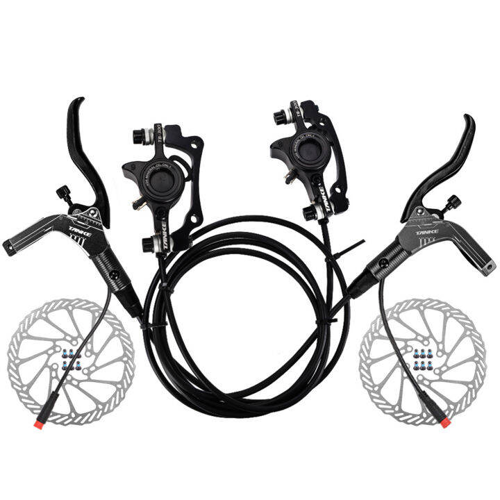 TANKE EBike Hydraulic Brake Set with 160mm Rotors Front and Rear
