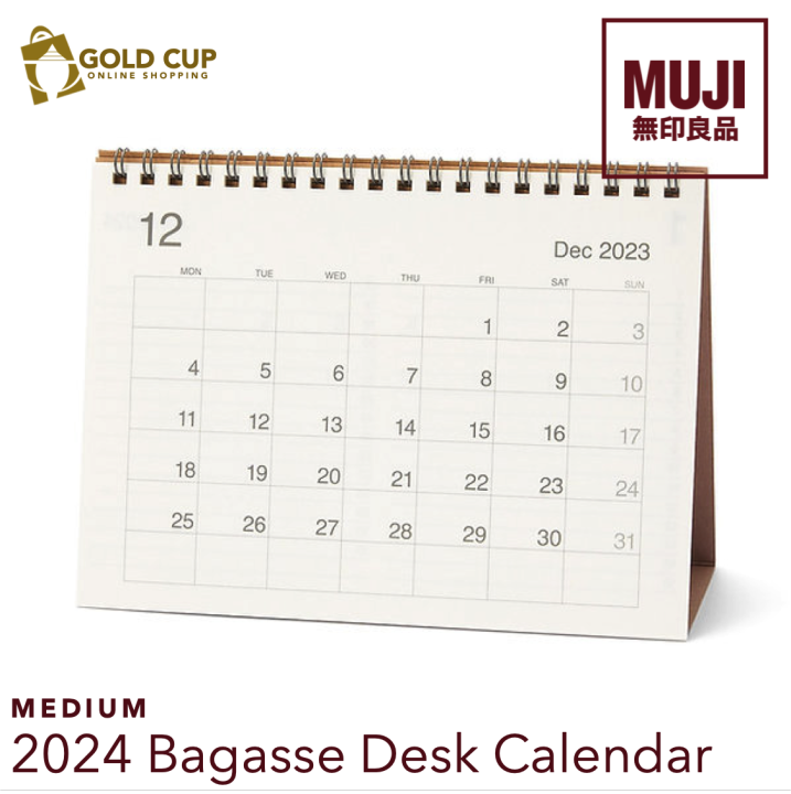 MUJI 2024 Bagasse Desk Calendar - Medium | Lazada PH