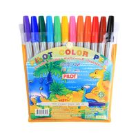 [ชุด12สี] ปากกาเมจิก หัวแหลม PILOT SDR-200 12 สี
