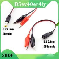 B5ev40er4ly Shop 25cm 5.5MM 2.1MM Alligator Clip DC Jack Connector Power Male Female Cable Test Lead Crocodile Wire