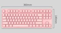 IKBC C87 TKL mechanical keyboard tenkeyless C87 PBT keycap cherry mx silver switch brown speed non-backlit gaming keyboard