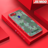 เคส JIUMOO สำหรับ OPPO R15 R15 Pro เคส R17ลายการ์ตูนมิกกี้น่ารักบางดีไซน์ใหม่ขอบสี่เหลี่ยมด้านข้างกันกระแทกมีน้ำค้างแข็งโปร่งใสแข็งเคสมือถือปลอกซิลิโคนคลุมทั้งหมดป้องกันกล้อง Softcase