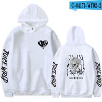 Juice WRLD Hoodies Men Sweatshirts Fashion Hip Hop Hooded Casual Pullovers Autumn White Streetwear Tops Size XS-4XL