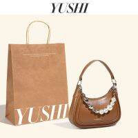 ◆ Zara・ YUSHI โซ่คล้องกระเป๋าถือประดับมุกแบบใหม่กระเป๋าผู้หญิงวันวาเลนไทน์รักหญิงของขวัญวันเกิดหญิงกระเป๋าหิ้ว