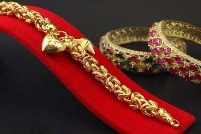 apata jewelry สร้อยข้อมือ 3 บาท สร้อยข้อมือทองชุบ24k สร้อยข้อมือทองเหลือง สร้อยข้อมือผู้หญิง เลสผู้หญิง ทองชุบ สวยเหมือนแท้ ไม่ลอกไม่ดำ
