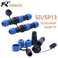 1set Waterproof Aviation Connector SP13/SD13 IP68 cable connector plug amp; socket Male and Female 1 2 3 4 5 6 7 Pin