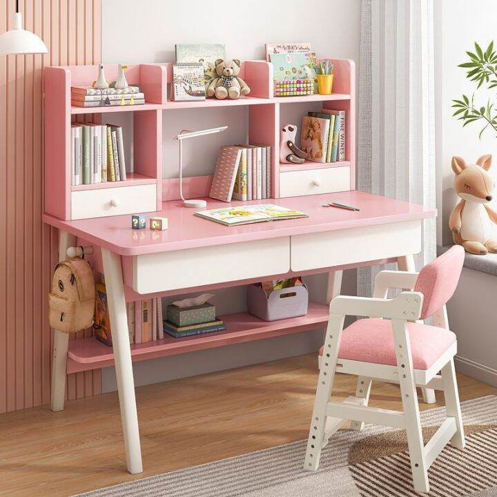 Kids Study Table Set Children Study Desk Study Tasaleble Solid Wood ...