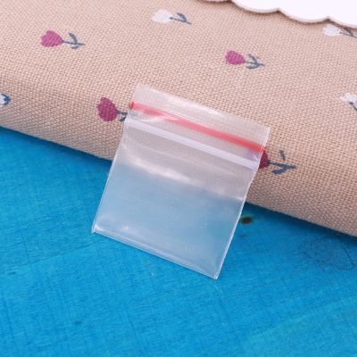 【CW】✓▧  100pcs/pack Jewelry Ziplock Zip Zipped Lock Reclosable Thick Plastic Poly Nuts Charms Thickness 0.2mm