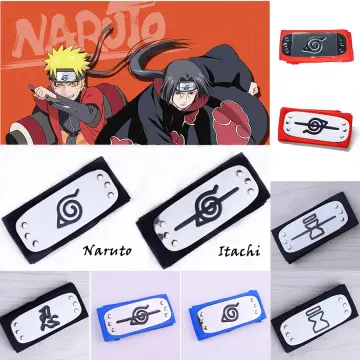 NARUTO Forehead Protector Baby Anime Figure Toys Cosplay Logo Plated Ninja  Headband Uzumaki Naruto Kakashi Head Band Decoration