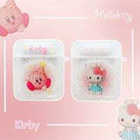 HF สำหรับ Airpods 1/2 Airpods Pro เคสป้องกันอีพ็อกซี่การ์ตูนน่ารัก Hello Kitty Kirby Soft TPU กันกระแทกป้องกันการชนกันหูฟังฝาครอบป้องกัน