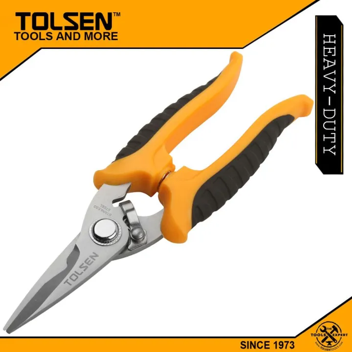 Tolsen 30042 Multi-Purpose Spring Loaded Scissors 180mm (7”)