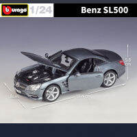 Bburago 1:24 Benz SL500อัลลอยรถรุ่น, dycast และของเล่นยานพาหนะจับแพะชนแกะรถของเล่น, ของขวัญวันเกิดสำหรับเด็ก