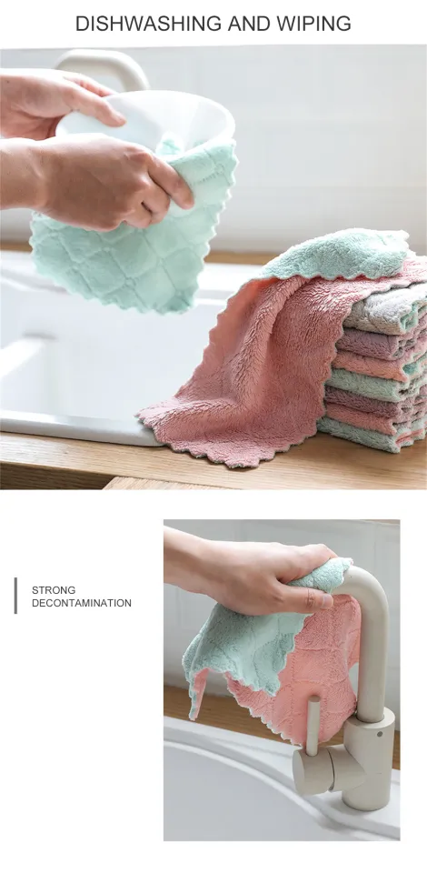 1PC Kitchen Dishcloths - Does Not Shed Fluff - No Odor Reusable