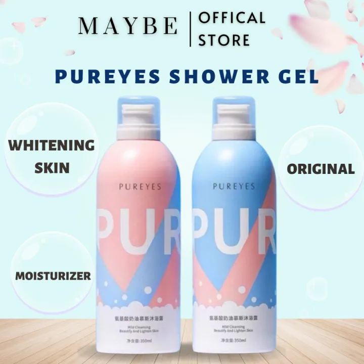 Pureyes Whitening Shower Gel Original Mousse Shower Gel Whitening