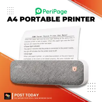 Peripage A4 Inkless Printer Portable Thermal Direct Printer Mini