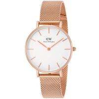 นาฬิกา Daniel Wellington คลาสสิกกลิ่นเมลโรสเล็กกระทัดรัด DW00100163สีชมพูทองของผู้หญิง