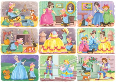Cinderella1ไม้ปริศนาจิ๊กซอว์1000/500/300ชิ้นอะนิเมะอุปกรณ์ต่อพ่วงยากเด็กของเล่นเพื่อการศึกษา