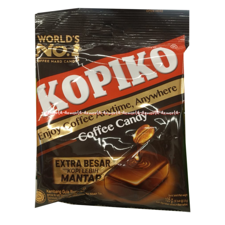 Kopiko Coffee Candy 105gr Extra Besar Permen Kopi Sachet Kopi Ko Coffee ...