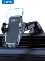 ❀℡﹍  TOPK Car Phone Holder Mount Cell Phone Mount for Car Dashboard   Windscreen for Universal Cars 360° Rotatable Mobile Phone Holde