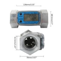 10-100Gpm 38-380L/Min Liquid Water For Turbine Flow Meter Portable Electronic Digital Flowmeter Fuel Oil Flowmeter For W