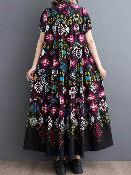 xitao-dress-women-casual-print-dress