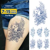 hot！【DT】❡►  Semi-Permanent Herbal Temporary Sticker Unicorn Juice Lasting Ink Fake Tattoos