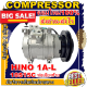 ลดแรง ถูกสุด!!! การันตีคุณภาพ (ใหม่มือ1) COMPRESSOR HINO 1A-L 10S15C คอมแอร์ ฮีโน่และอีซูซุ 10S15C มูเล่1ร่องเอ ออกซ้าย 24V คอมแอร์รถยนต์