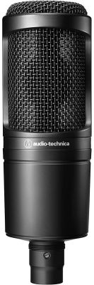 Audio-Technica AT2020 Cardioid Condenser Studio XLR Microphone, Ideal for Project/Home Studio Applications Black AT2020 Microphone