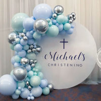 Silver Blue Balloon Garland Baby Shower Balloon Arch Ballon Girl Boy Babyshower Birthday Party Decor Kid Globos Wedding Party