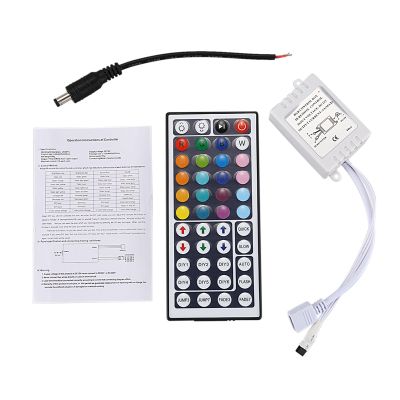 44 keys Wireless IR Remote control with receiver for 5050 3528 RGB SMD LED strip light