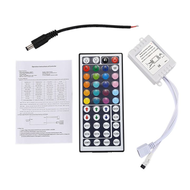 44-keys-wireless-ir-remote-control-with-receiver-for-5050-3528-rgb-smd-led-strip-light
