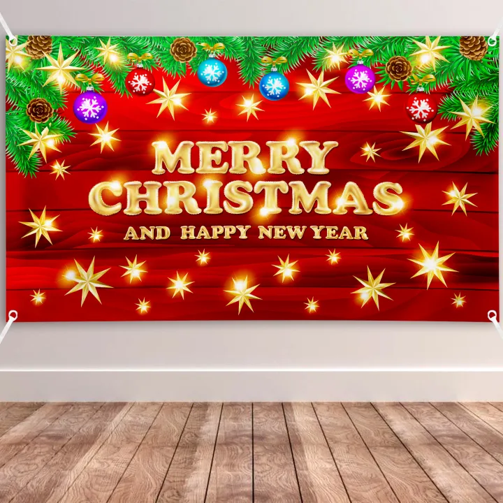 Magical house Christmas Decorations Merry Christmas Background Scene  Setters Backdrops Banner | Lazada PH