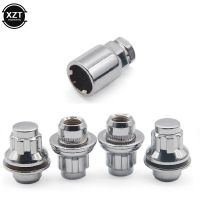 [HOT AIXUSACJWII 526] รถ Chrome Anti Theft ล้อสกรู Bolt Lock Nut Key Adapter Fit สำหรับ Mitsubishi Pajero Sport Outlander Lancer Galant ASX