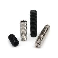 50pc UNC 2 -56 4 -40 5 6 -32 8 -32 US Standard 304 Stainless Steel Black Hex Hexagon Socket Allen Cup Point Grub Bolt Set Screw