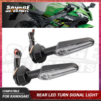 รถจักรยานยนต์ LED Turn ไฟสัญญาณสำหรับ KAWASAKI NINJA 650 ZX10R 6F ZX10RR Z1000SX 400 300 H2 ZX6Rด้านหลังไฟแสดงสถานะ