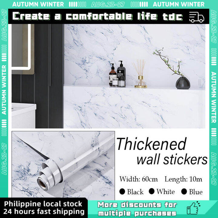 60cm*5m Marble Kitchen Decorate Wallpaper Granite Style PVC Waterproof