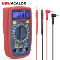 NEWACALOX LCD Digital Display Multimeter Electrical Instrument ACDC Ammeter Voltmeter Ohm Portable Clamp Meter Tester Tool