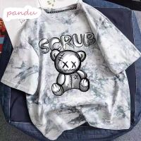 Pandu เสื้อมัดย้อมเด็ก เด็กเสื้อผ้าฤดูร้อนเสื้อผ้าเด็กใหม่เสื้อผ้าด้านล่างแขนสั้นชายเสื้อแขนสั้นเสื้อยืด