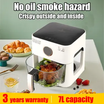 2022 PROMO (NEW ARRIVAL)GT-178 Air Fryer Advance Drawer 6.5L capacity Easy  Oil-Free Aerodynamic Multifunctional Knob Control