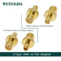 2Pcs/Lot SMA To TS9 Female Male Straight Connector SMA To TS9 Quick Plug Adapter Coax Connector Brass Gold Plated High Quality Electrical Connectors