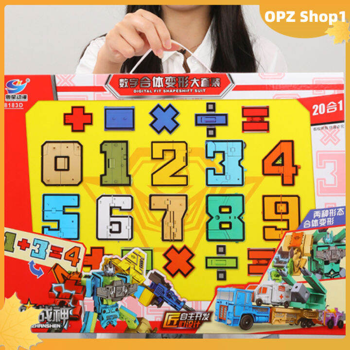 opz-ของเล่นหุ่นยนต์แปลงร่างดิจิทัลสำหรับเด็ก-ตัวต่อของเล่นเพื่อการศึกษาสำหรับเด็กผู้ชายเด็กผู้หญิง