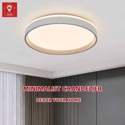 Mzd【พร้อมหลอดไฟสีขาว】โคมไฟเพดานห้องนอนโคมไฟเพดาน LED ที่ทันสมัยเรียบง่ายโคมไฟบ้านรอบ