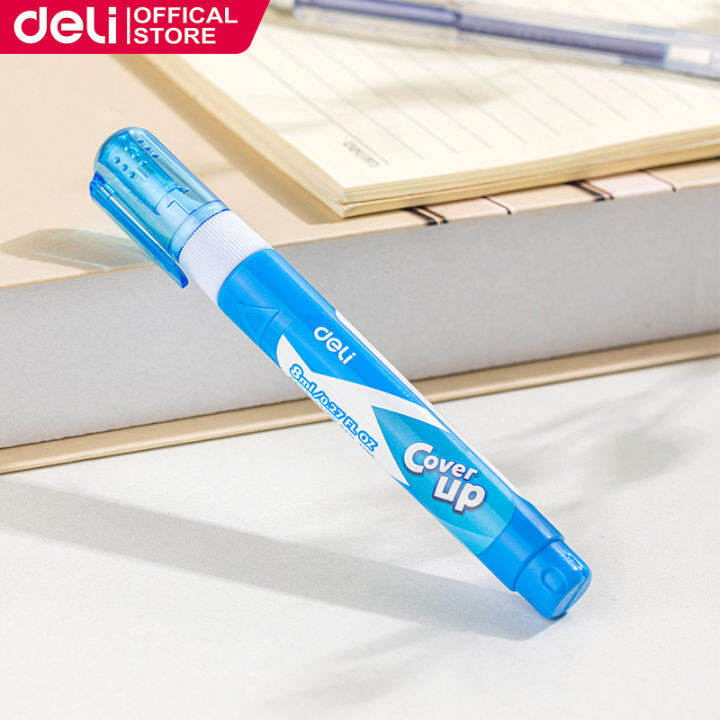 Deli 3ML/8ML Correction Pen Liquid Correction Pen Quick Dry School Office Supplies NonToxic