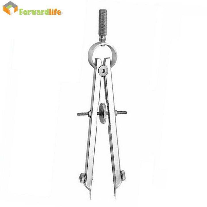 Drafting Compass with Lock Math Compass Drawing Metal Geometry Scribe Gauge Bow Divider Tool